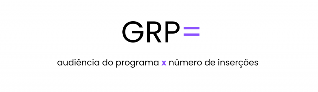 Aqui podemos ver a fórmula usada para calcular o GRP.