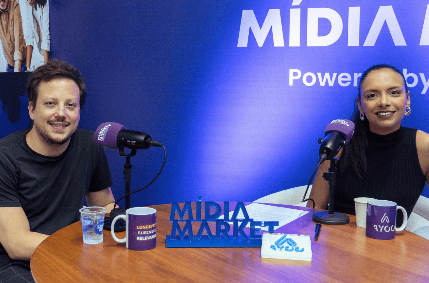 Marcelo Bernardes, CEO da agência Purpple e e Luiza Telexa, gerente de produtos digitais do Grupo ND